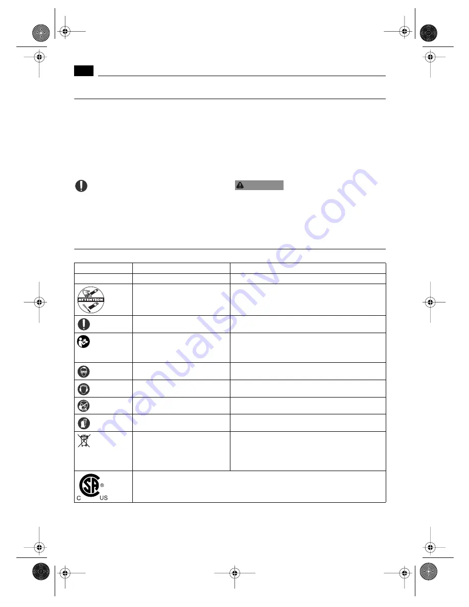 Fein MULTIMASTER FMM 250 Instruction Manual Download Page 8