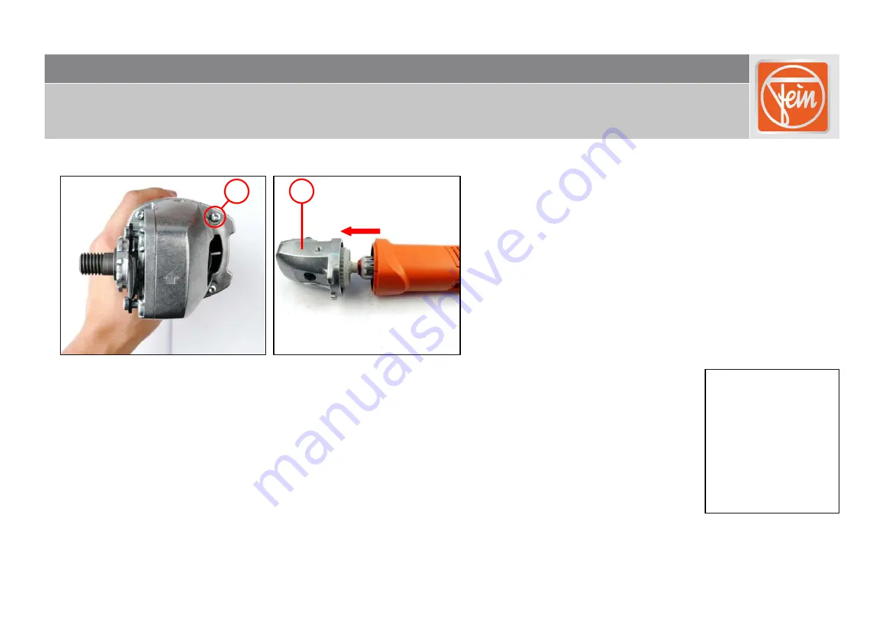 Fein WSG 11 R Repair Instructions Download Page 13