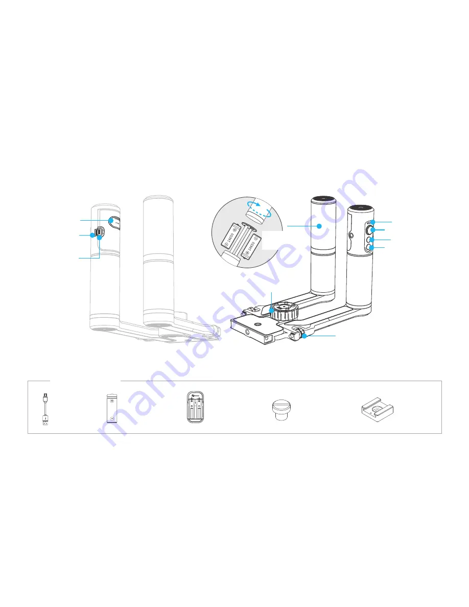 FeiYu Tech Double-hand foldable set User Manual Download Page 2