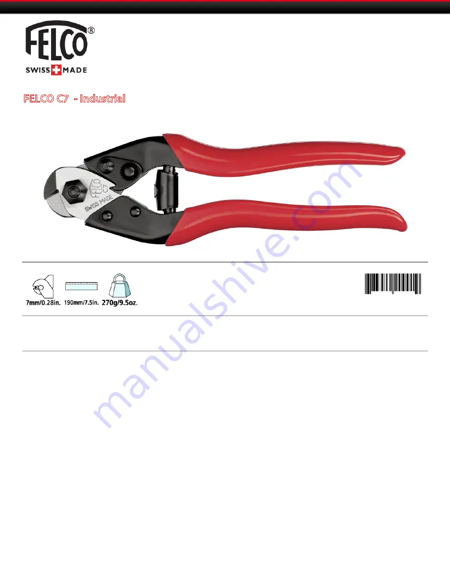 Felco C7 Скачать руководство пользователя страница 1