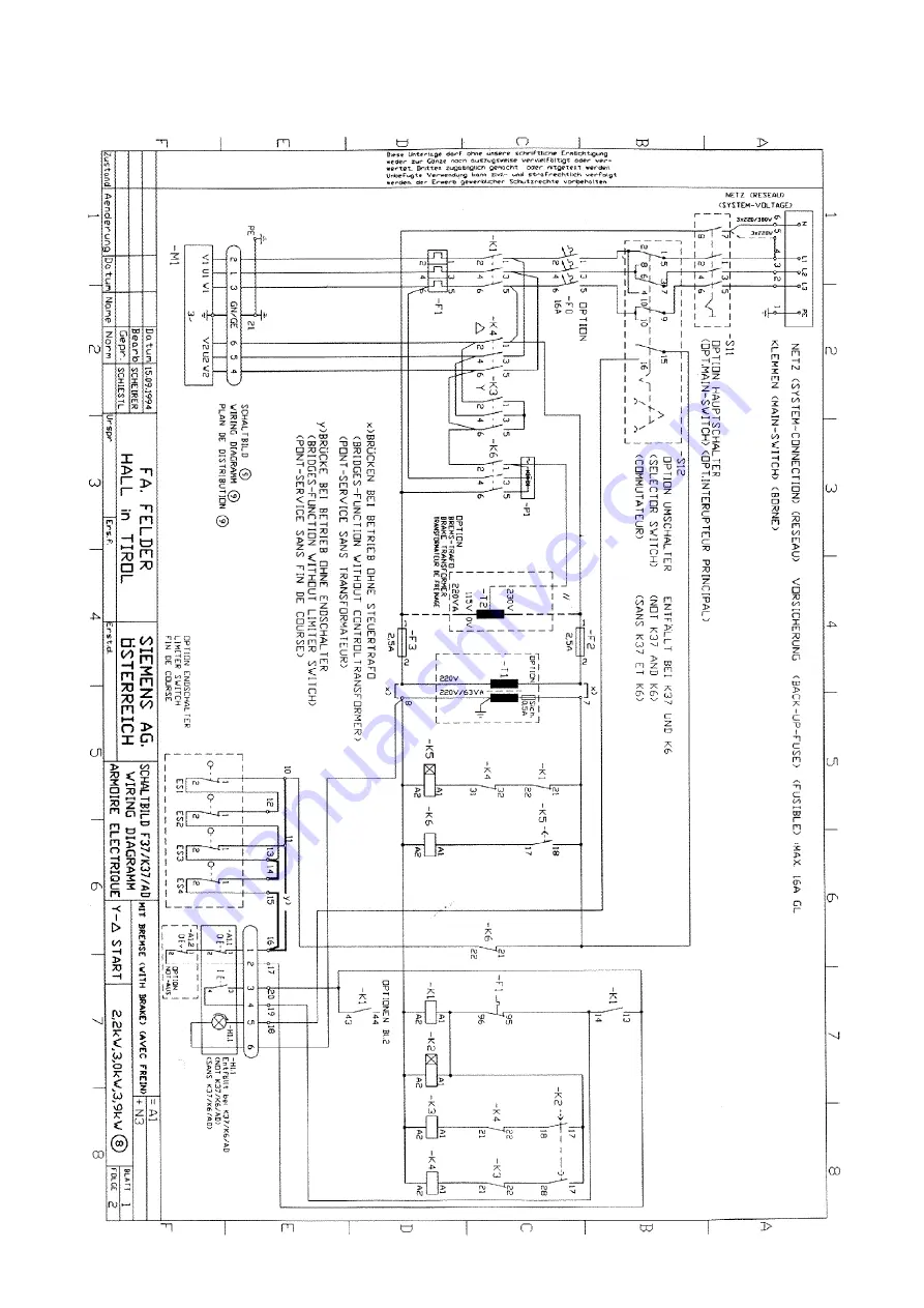 Felder AD 6-31 Скачать руководство пользователя страница 72