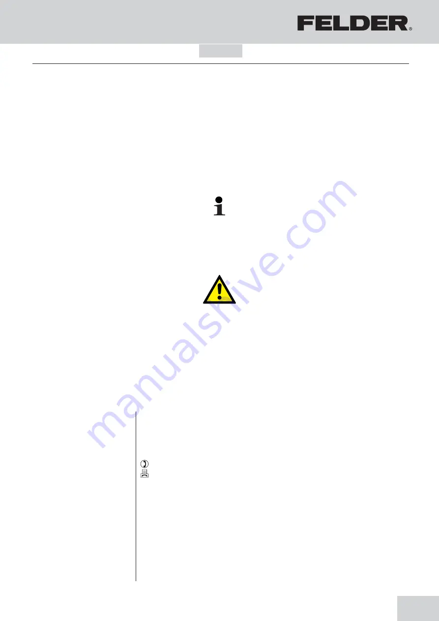 Felder AF 12 Operating Manual Download Page 3