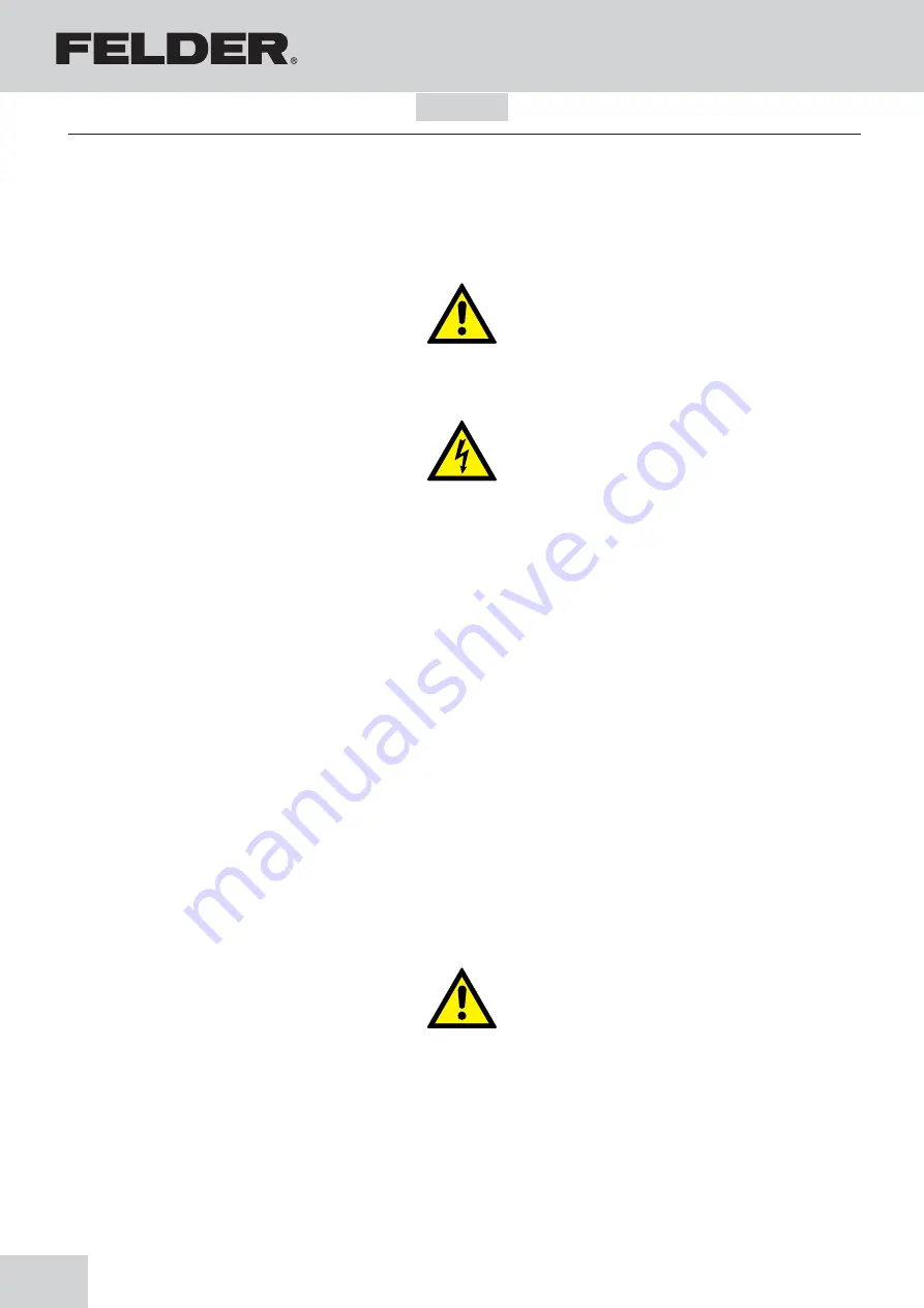 Felder AF 12 Operating Manual Download Page 54