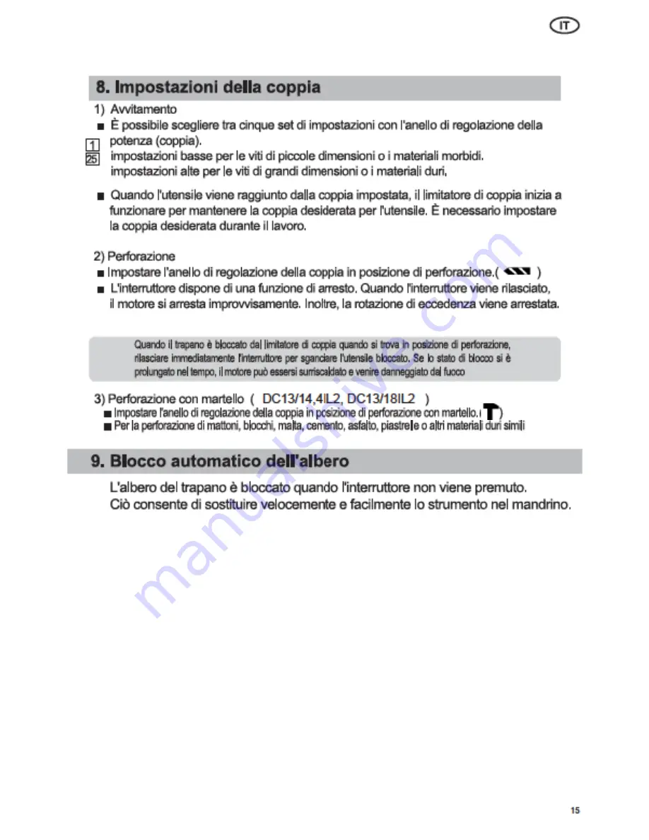 Felisatti DC13/14,4L2 Original Instruction Manual Download Page 87