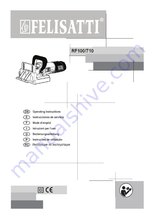 Felisatti RF100/710 Operating Instructions Manual Download Page 1