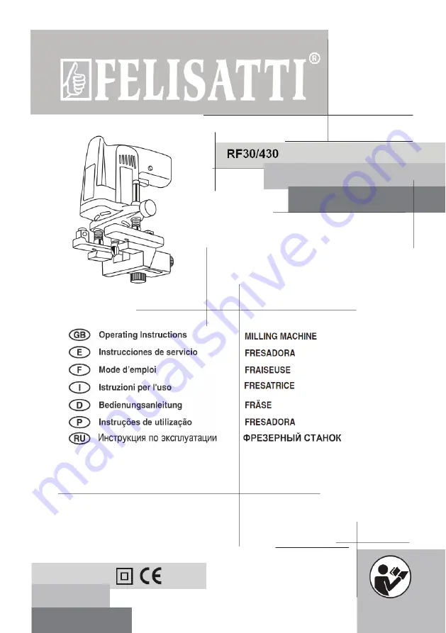 Felisatti RF30/430 Operating Instructions Manual Download Page 1