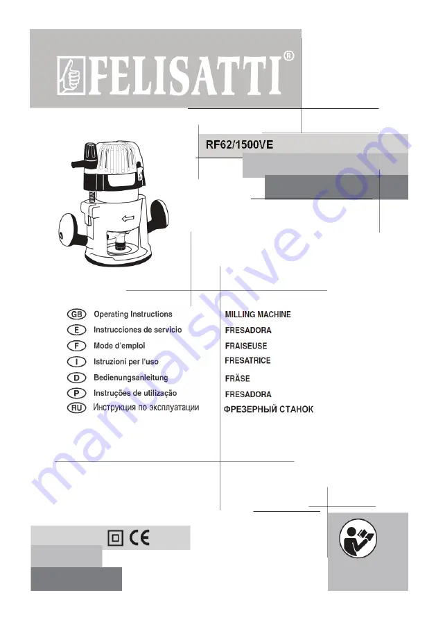 Felisatti RF62/1500VE Скачать руководство пользователя страница 1