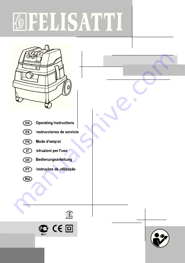 Felisatti VC25/1400 Operating Instructions Manual Download Page 2