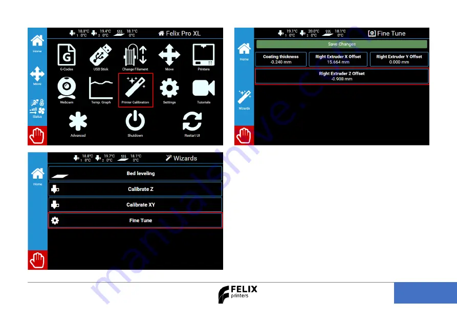 Felix printers Pro Series Calibration Manual Download Page 11