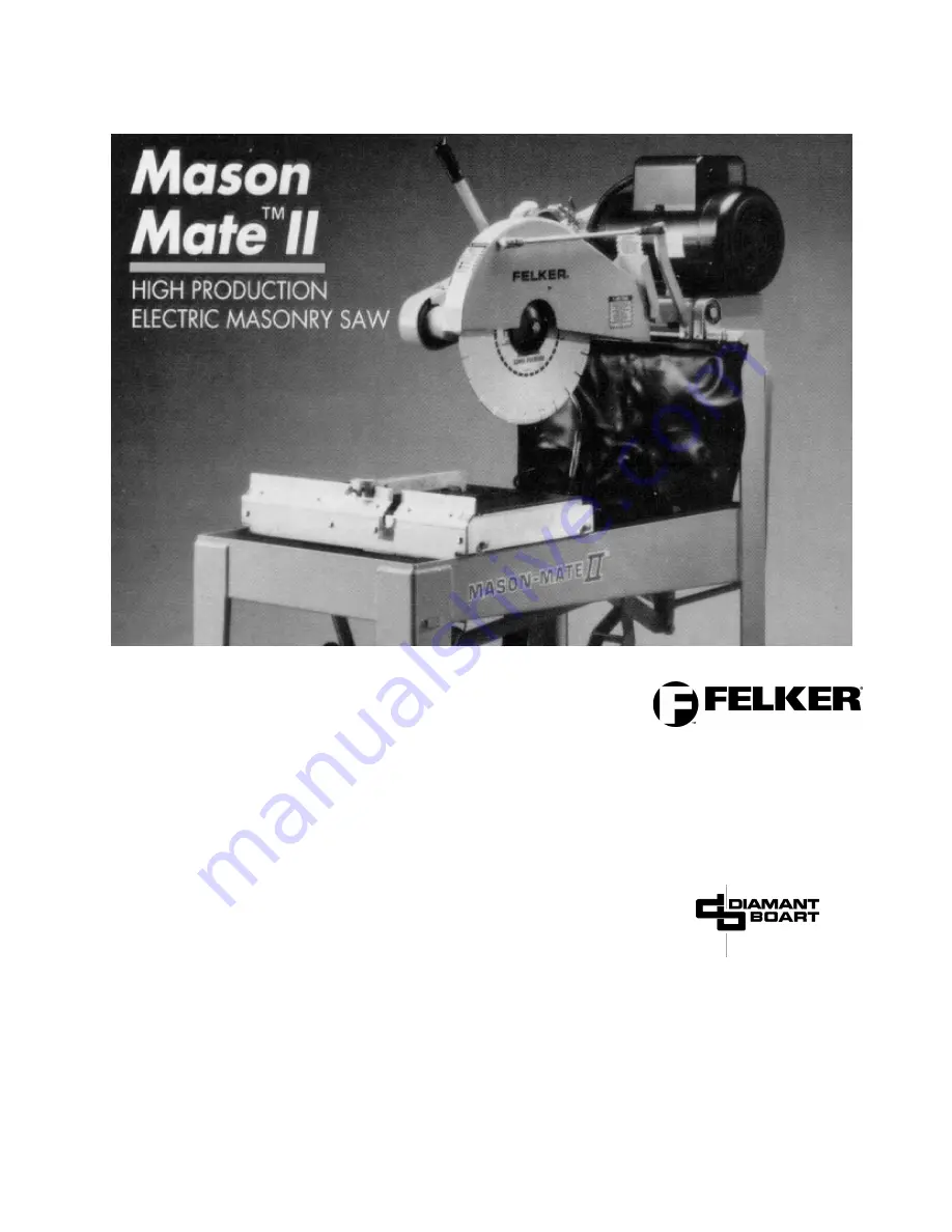 Felker Mason Mate II Скачать руководство пользователя страница 1