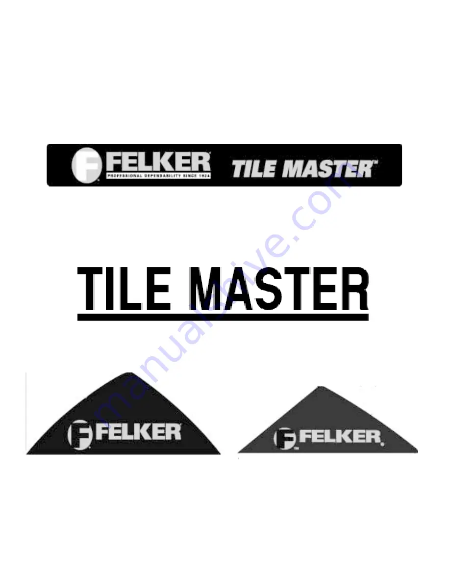 Felker TILE MASTER Скачать руководство пользователя страница 8