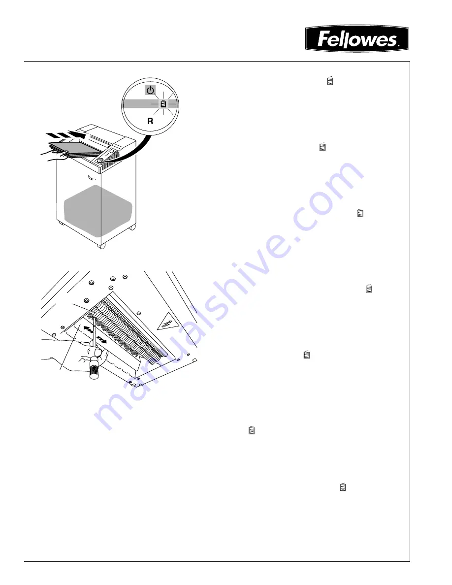 Fellowes 2326C Operating Instructions Manual Download Page 25