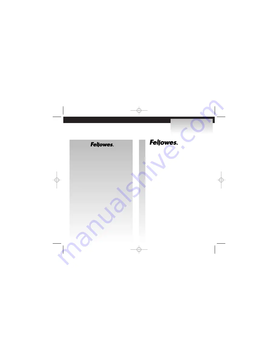 Fellowes 861688 Instruction Manual Download Page 1