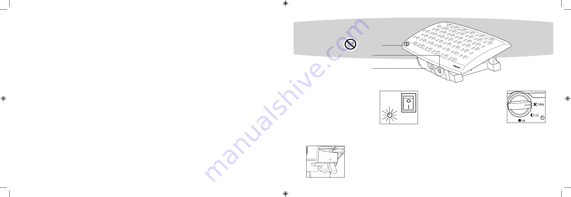 Fellowes Climate Control Pedi Relief Owner'S Manual Download Page 3