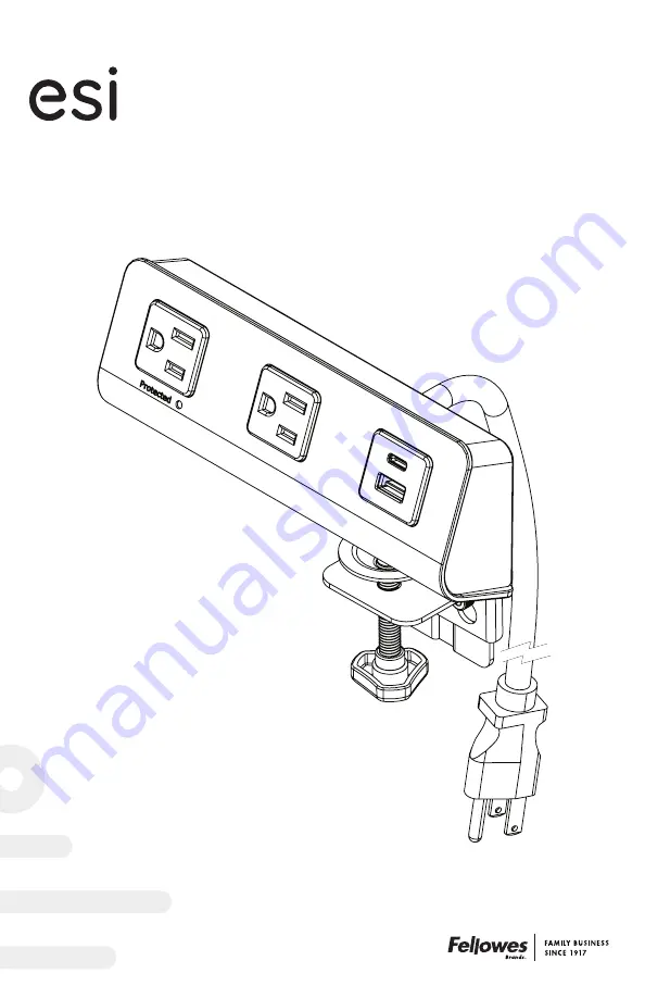 Fellowes esi FCH4C-BLK Assembly Instructions Manual Download Page 1