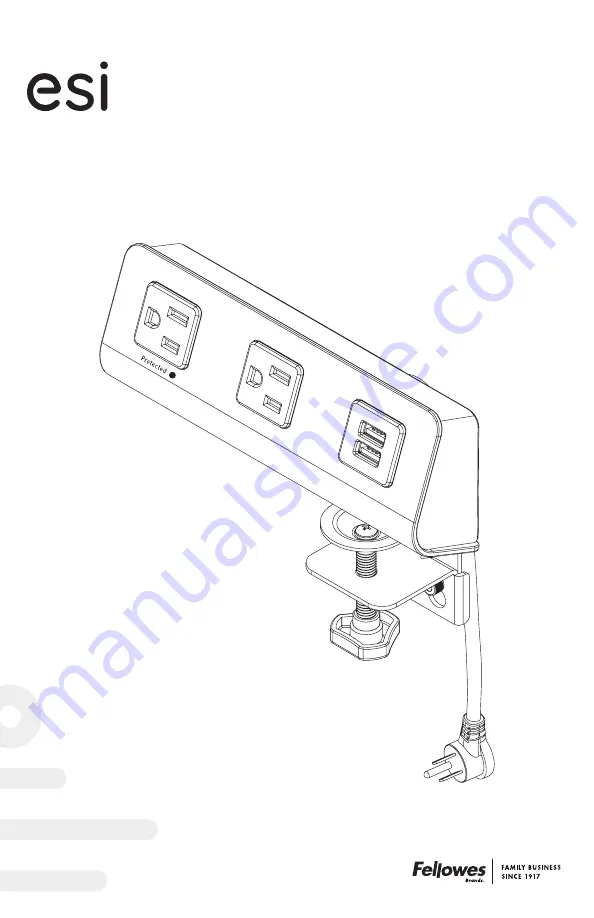 Fellowes FCH4-DSK-BLK Assembly And Operation Instructions Manual Download Page 1