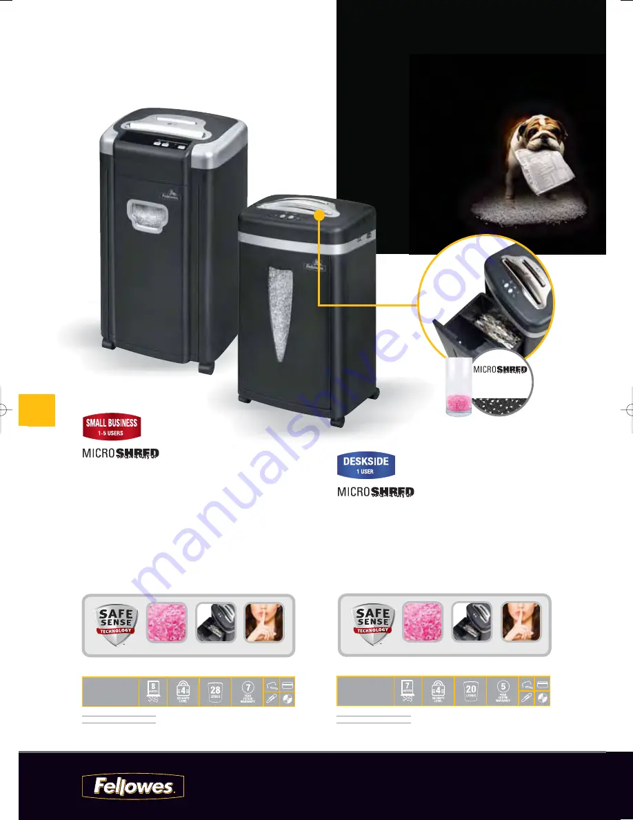 Fellowes IntelliShred SB-89Ci Brochure & Specs Download Page 14