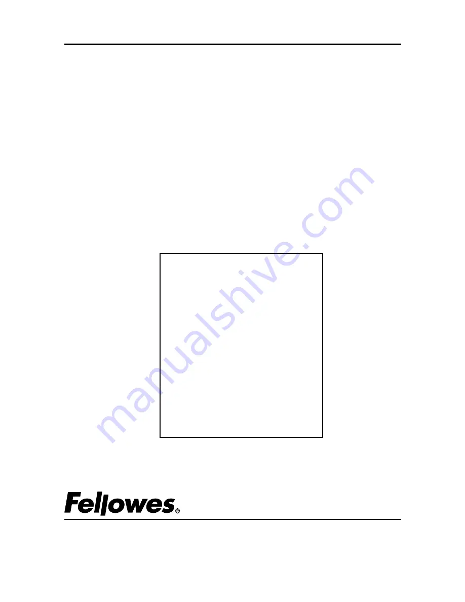 Fellowes OD400 Operating Instructions Download Page 3