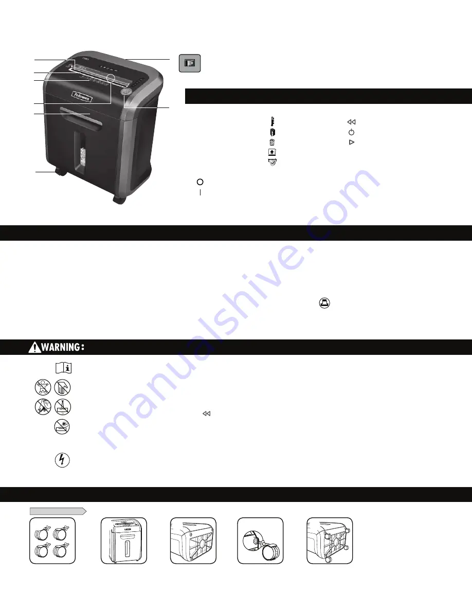 Fellowes POWERSHRED 79Ci Instructions For Use Manual Download Page 2