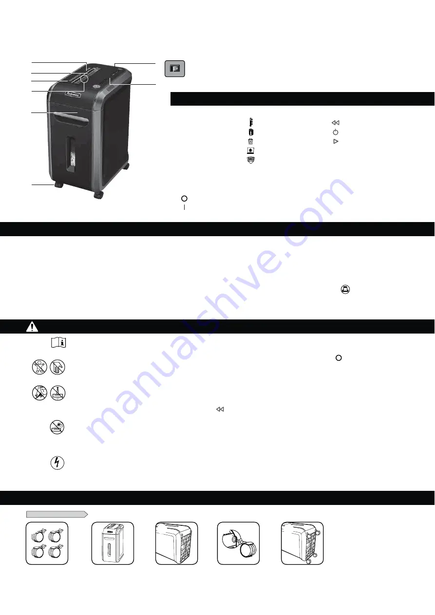 Fellowes POWERSHRED 99Ci Instructions Manual Download Page 70