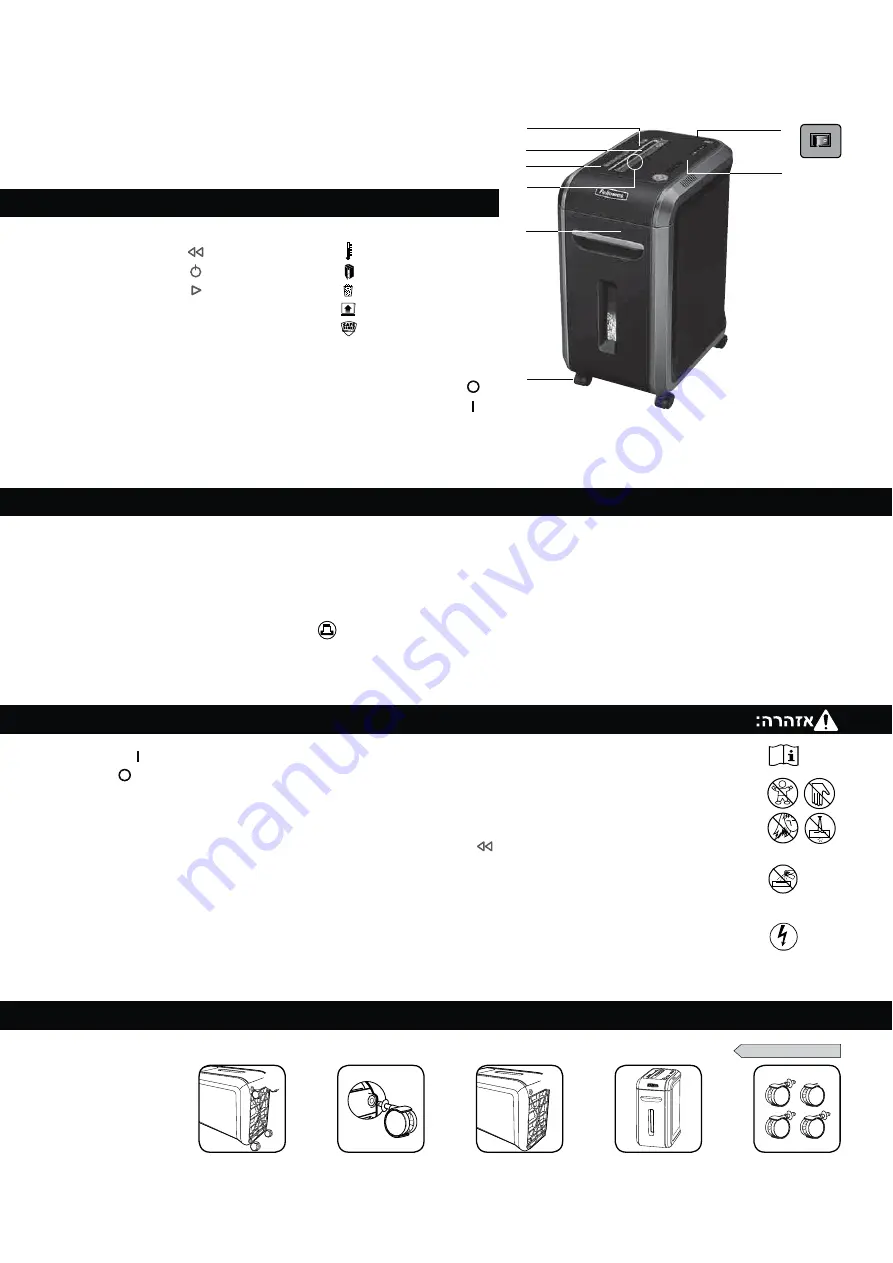 Fellowes POWERSHRED 99Ci Instructions Manual Download Page 78