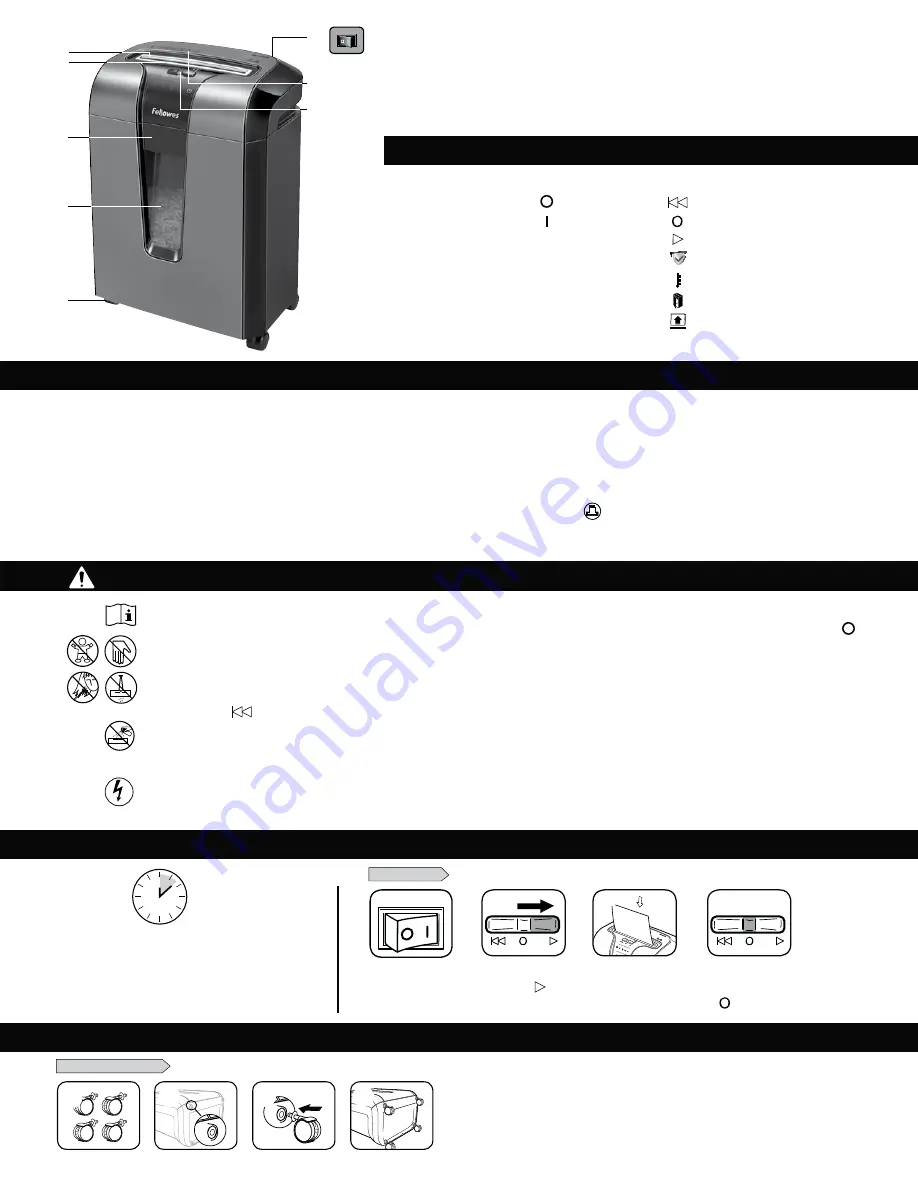 Fellowes Powershred W-61Cb Скачать руководство пользователя страница 18