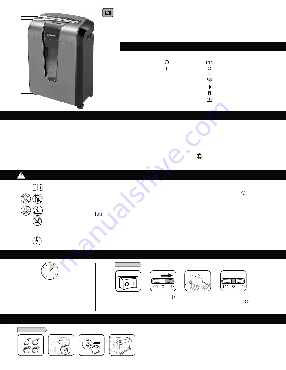 Fellowes Powershred W-61Cb Скачать руководство пользователя страница 28