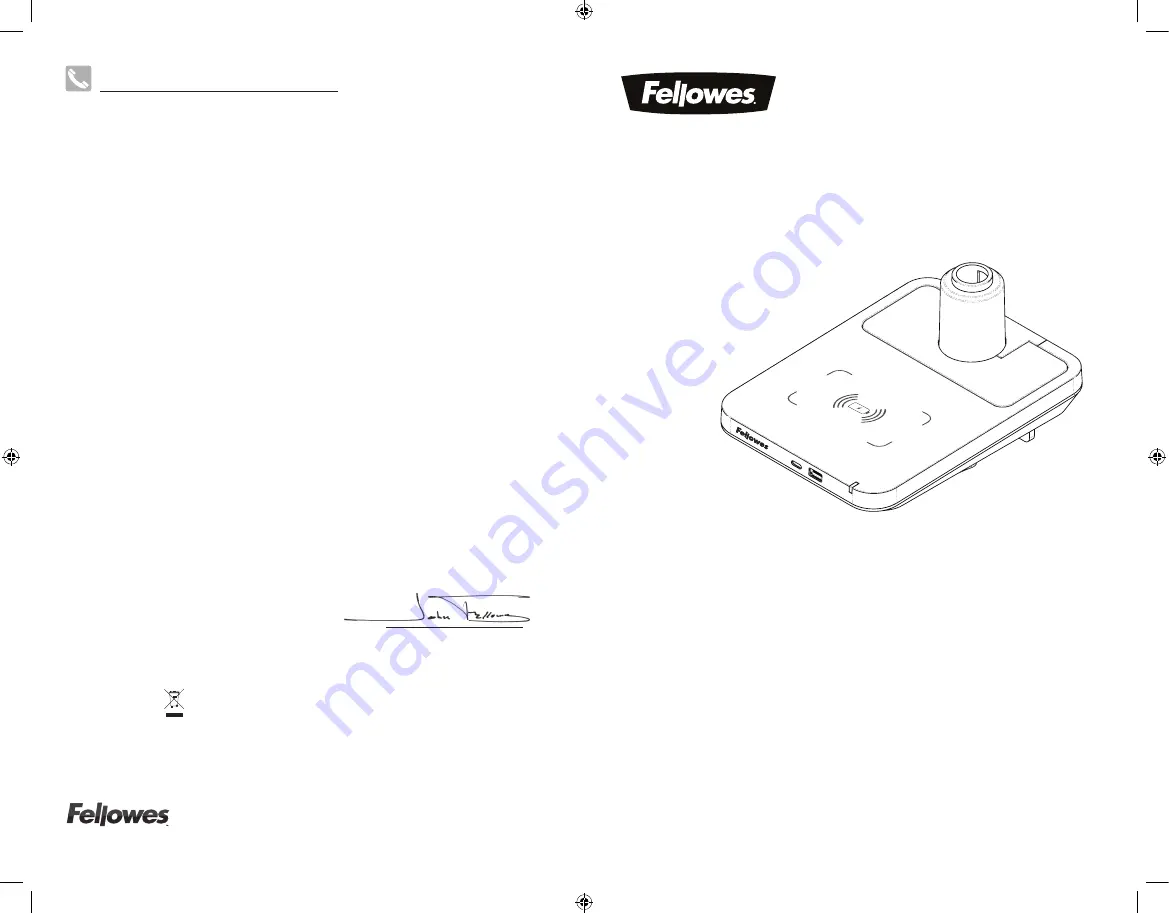 Fellowes Tallo Flexcharge Hub Manual Download Page 1