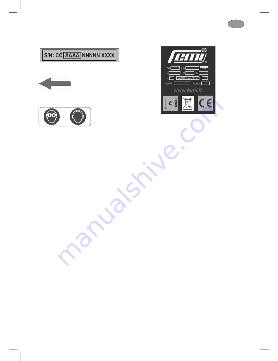 Femi 785XL Use And Maintenance Manual Download Page 99