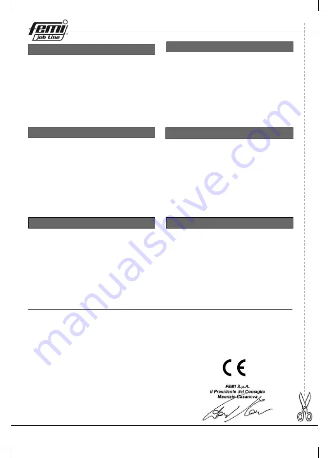 Femi TR 1030DB User Manual Download Page 130