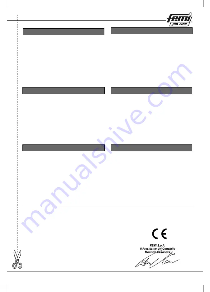 Femi TR 1030DB Скачать руководство пользователя страница 131