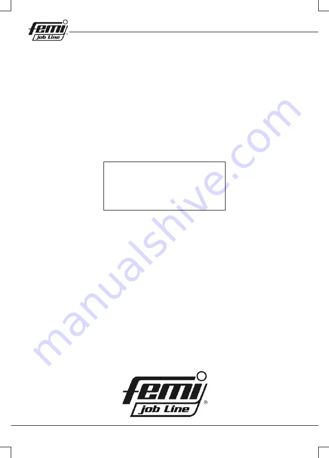 Femi TR 1030DB User Manual Download Page 134