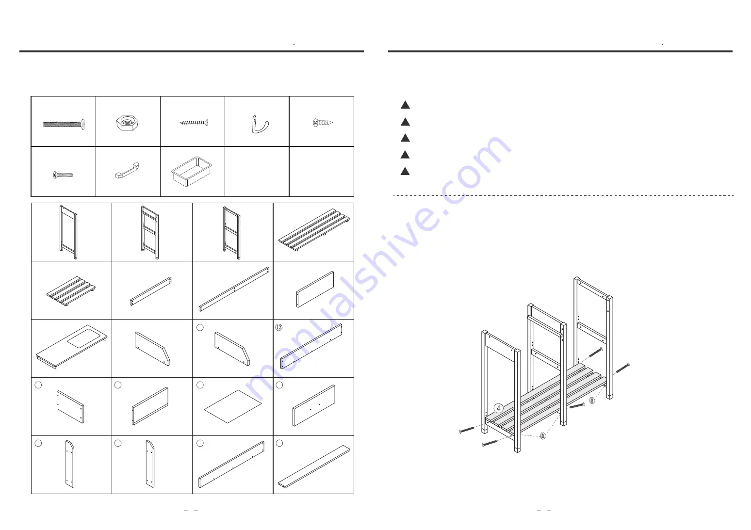 Fency Potting Bench Type B Assembly Instructions Manual Download Page 2