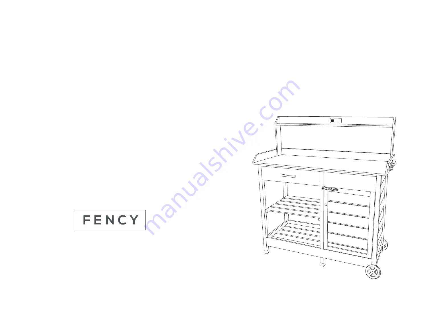 Fency Potting Bench Type C Assembly Instructions Manual Download Page 1