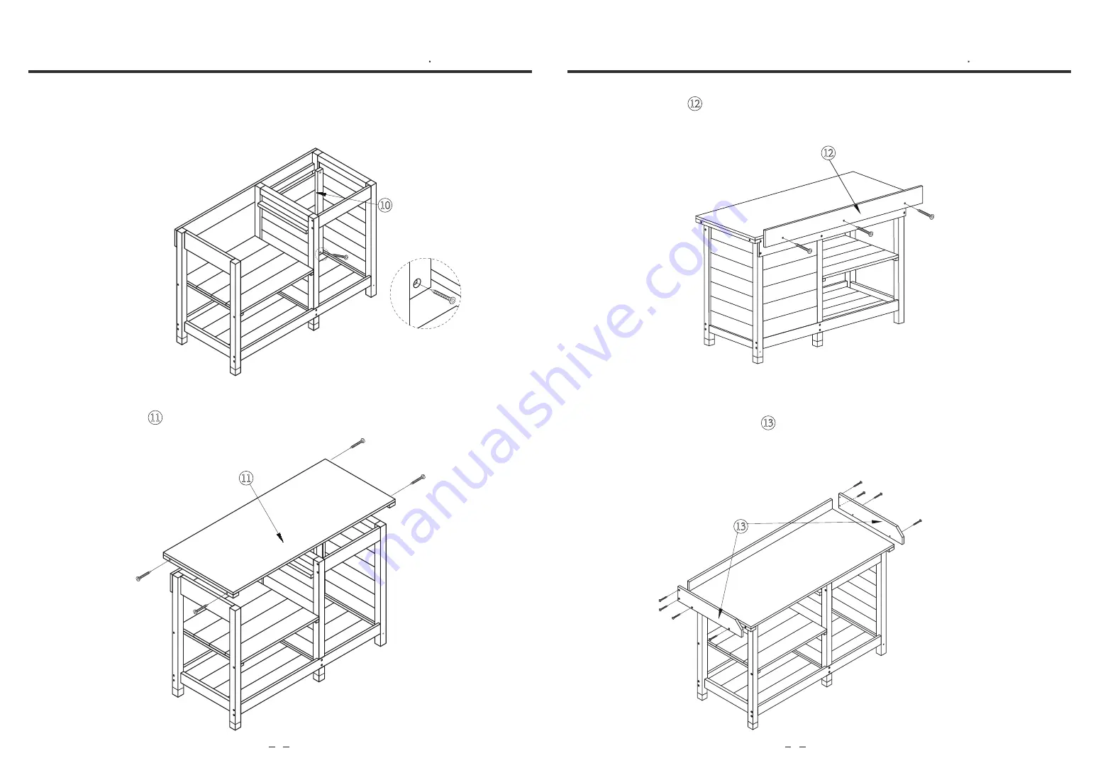 Fency Potting Bench Type C Assembly Instructions Manual Download Page 4