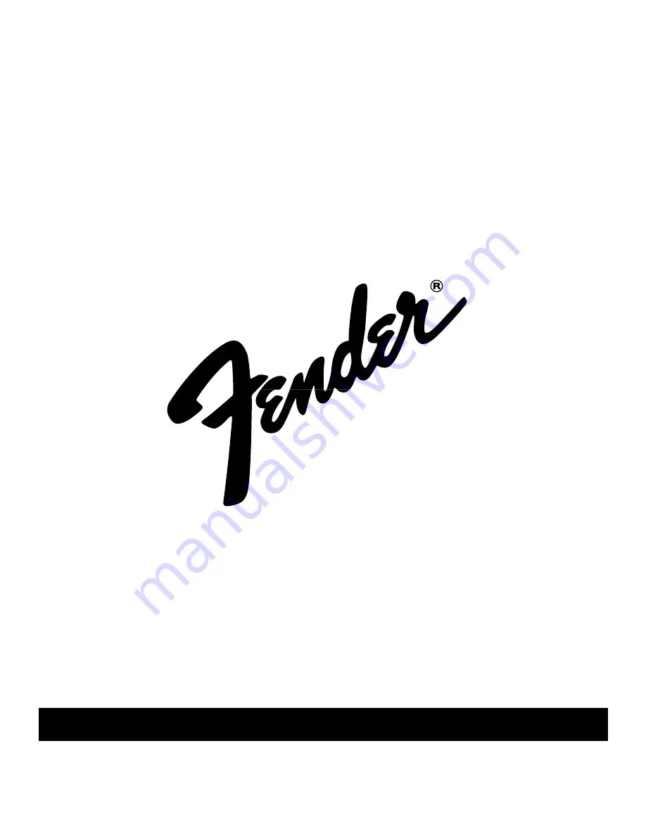 Fender '63 Vibroverb Owner'S Manual Download Page 1