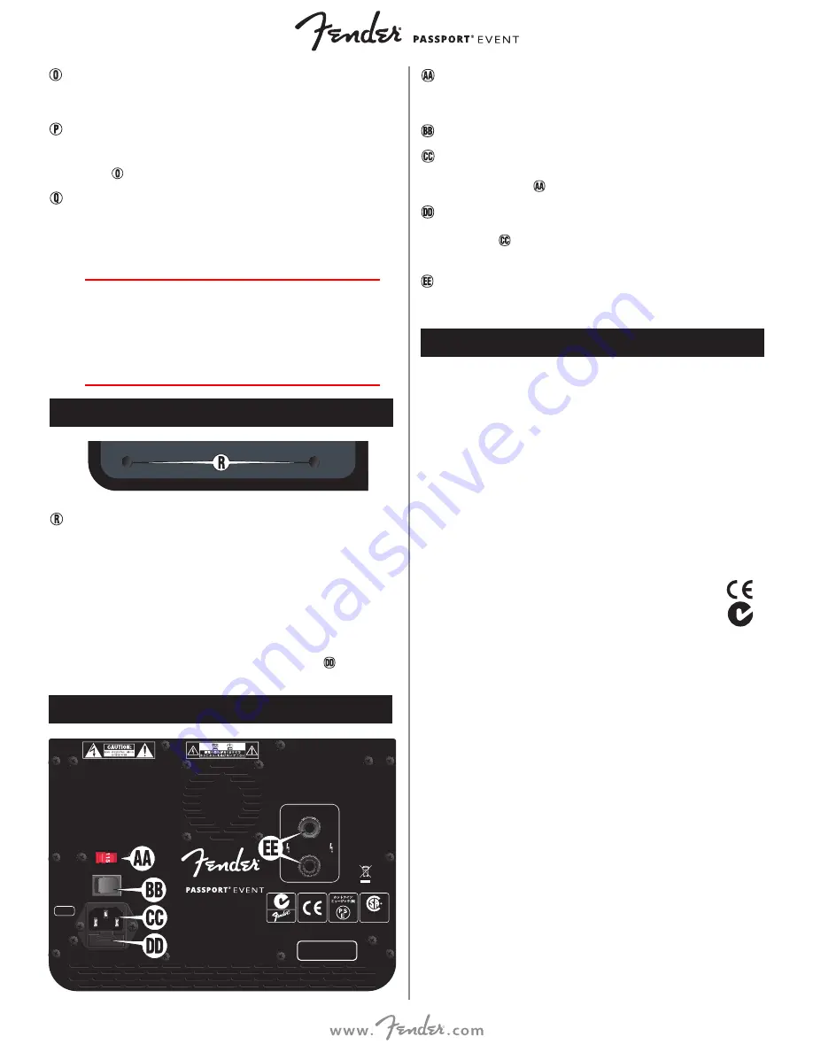 Fender 6946000000 Скачать руководство пользователя страница 39