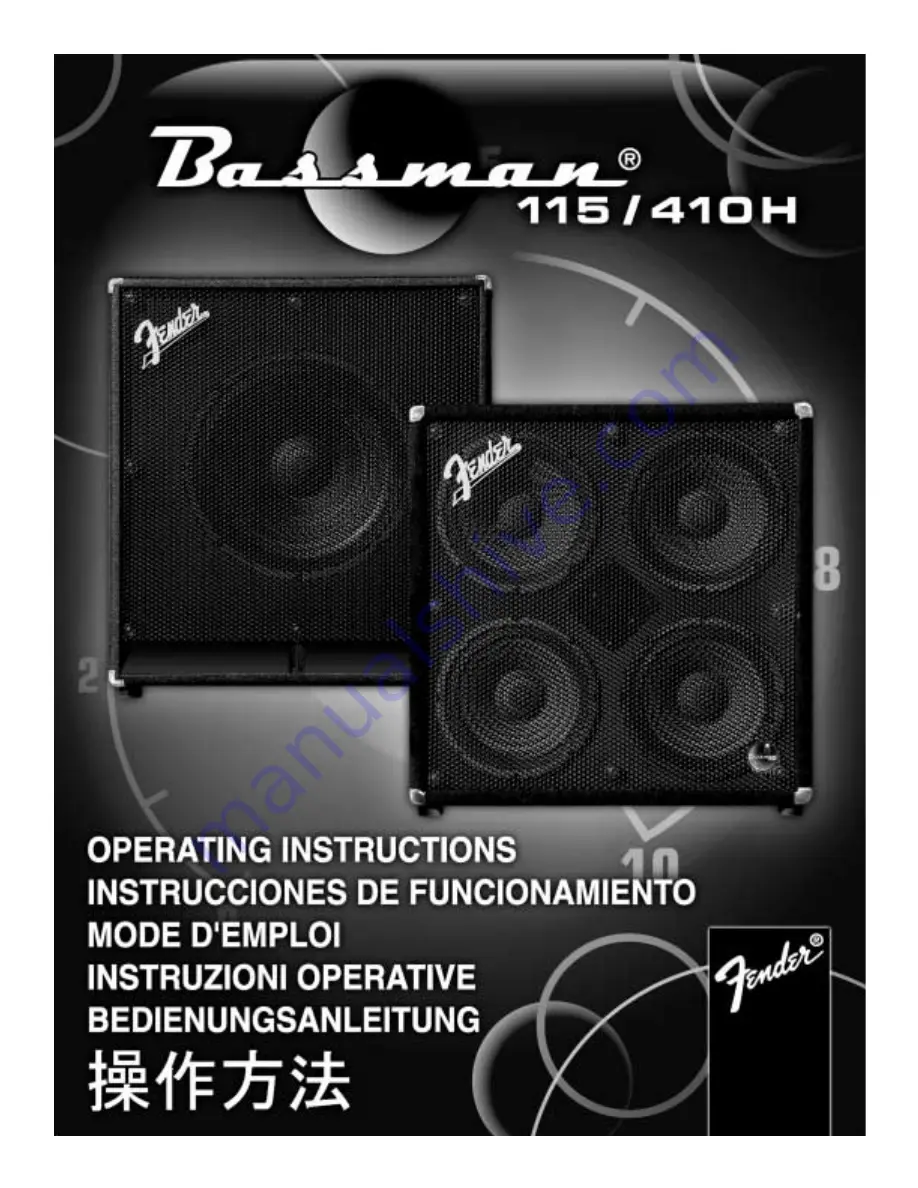 Fender Bassman 115 Operating Instructions Manual Download Page 1