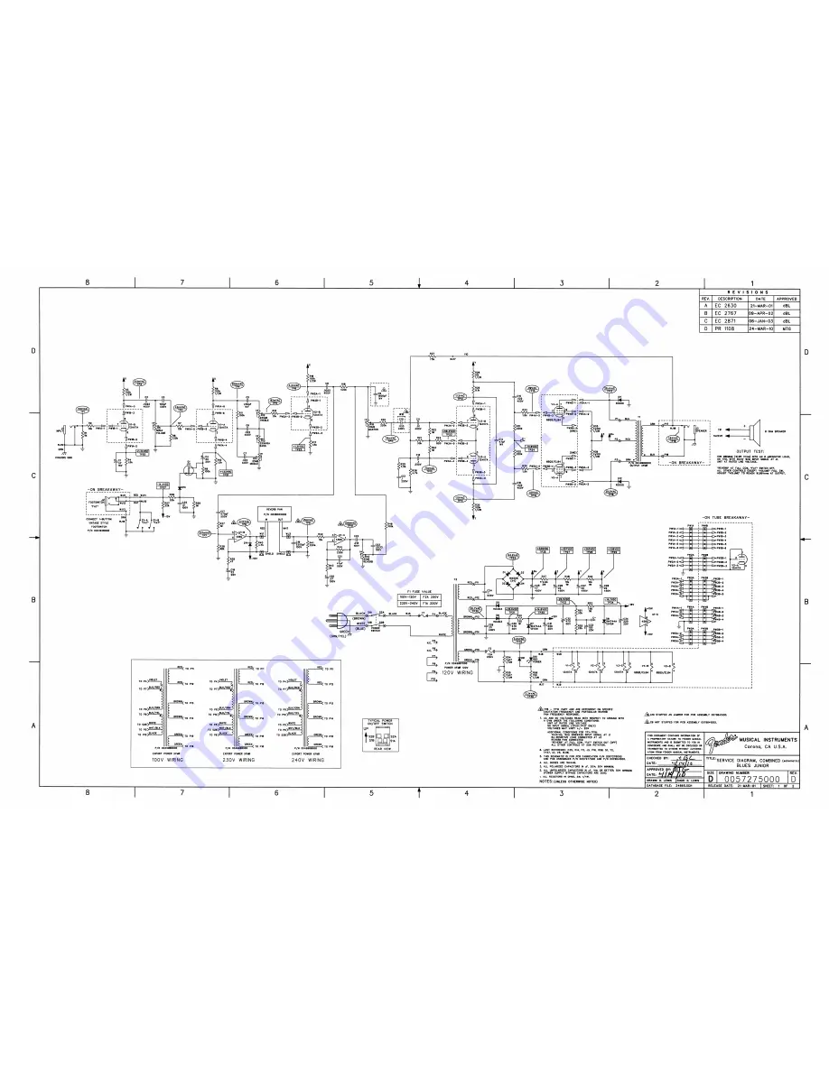 Fender Blues Junior III Service Manual Download Page 11