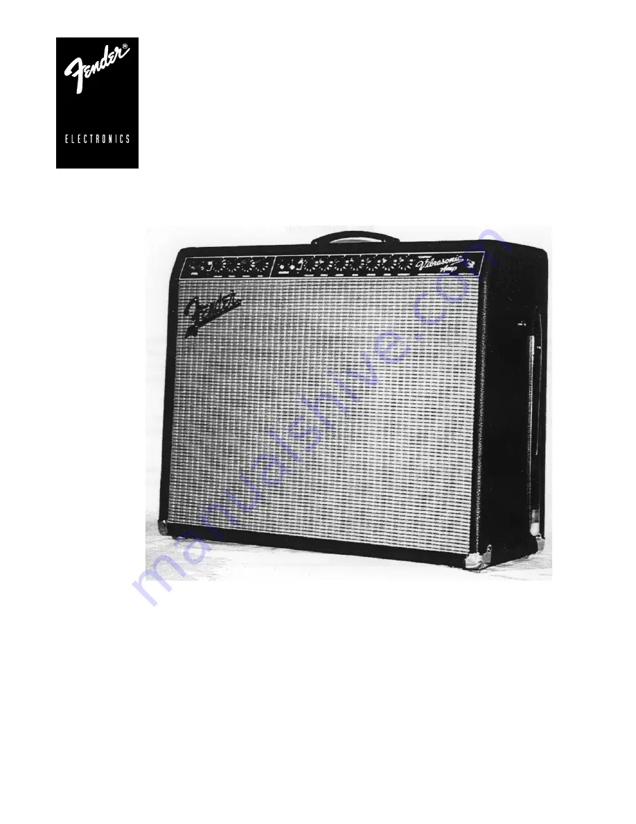 Fender Custom Vibrasonic AMP Service Manual Download Page 1