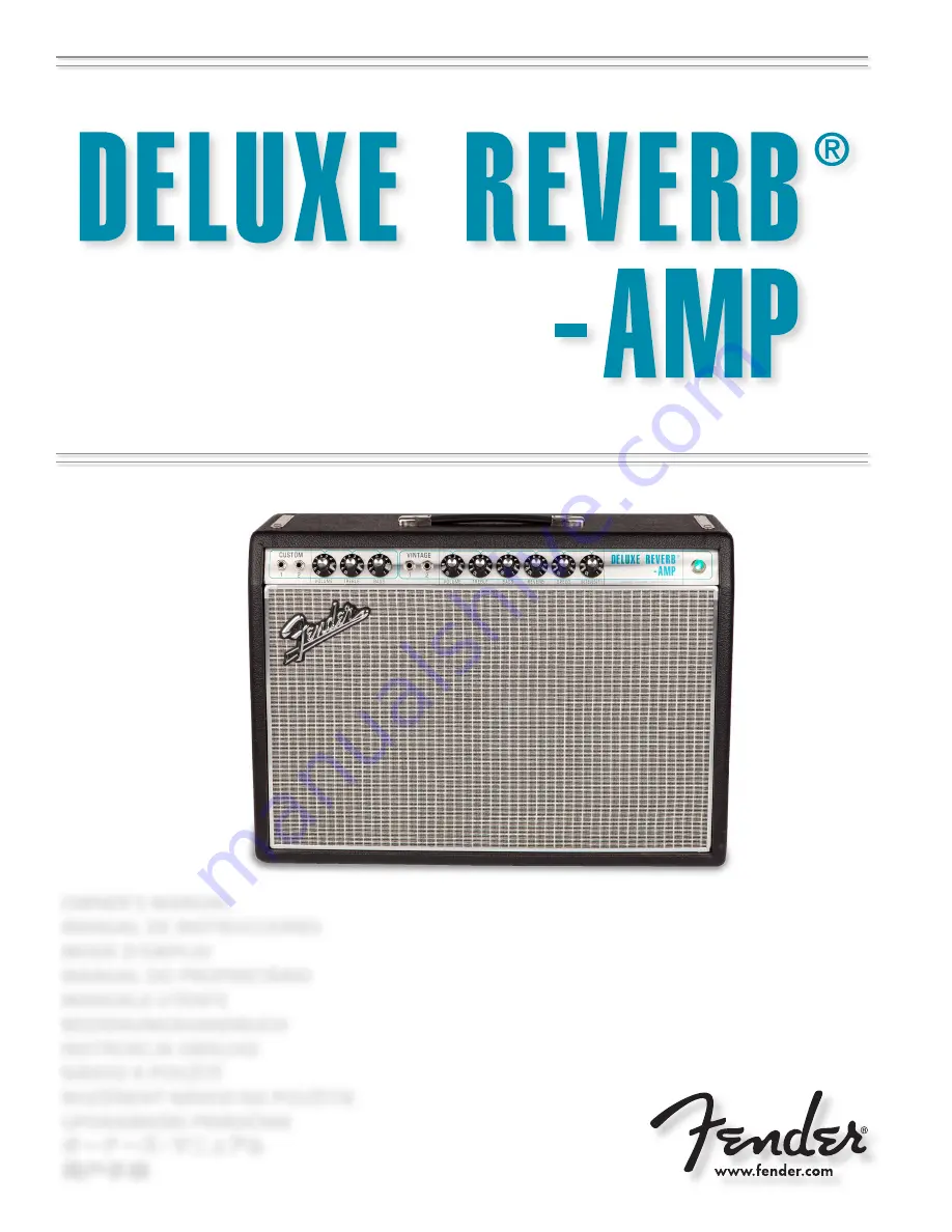 Fender Deluxe Reverb Owner'S Manual Download Page 1