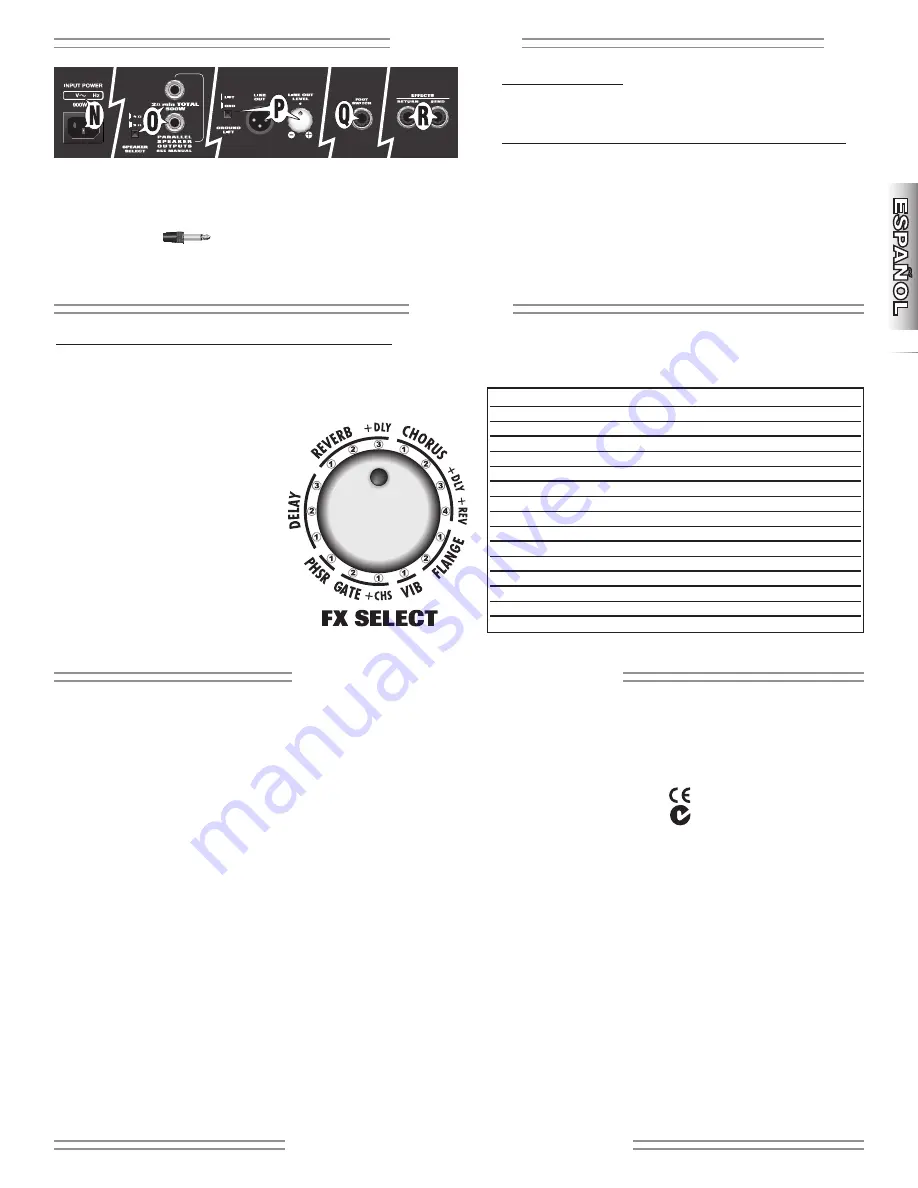 Fender MH-500 Owner'S Manual Download Page 9