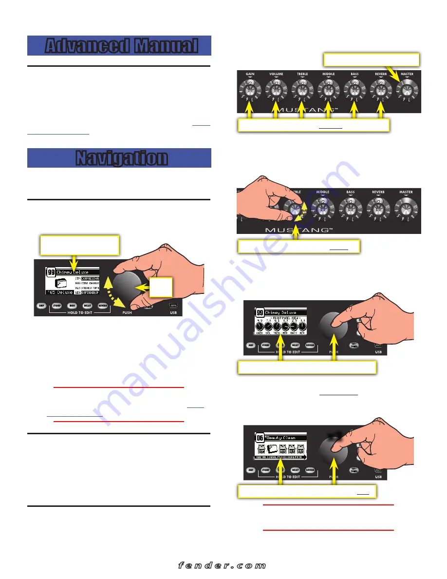 Fender MUSTANG I/II Owner'S Manual Download Page 2