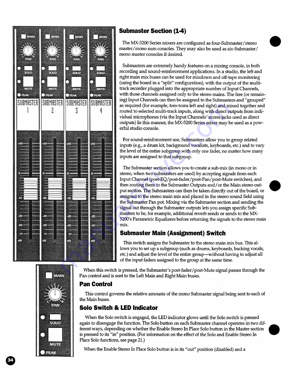 Fender MX 5216 Owner'S Manual Download Page 36