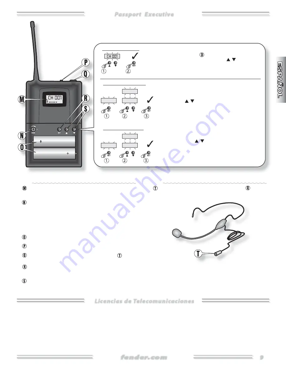 Fender Passport Executive PR 692 Скачать руководство пользователя страница 9