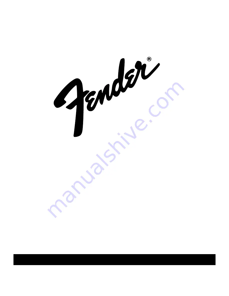 Fender PR 239 Owner'S Manual Download Page 1