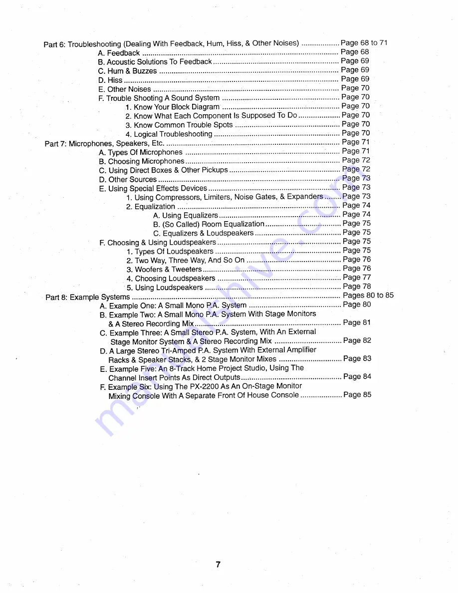 Fender PX-2208 Owner'S Manual Download Page 7