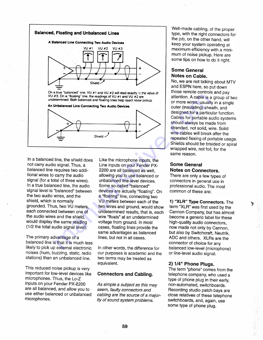 Fender PX-2208 Owner'S Manual Download Page 59