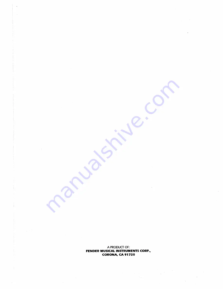 Fender SPL 1272A Owner'S Manual Download Page 4