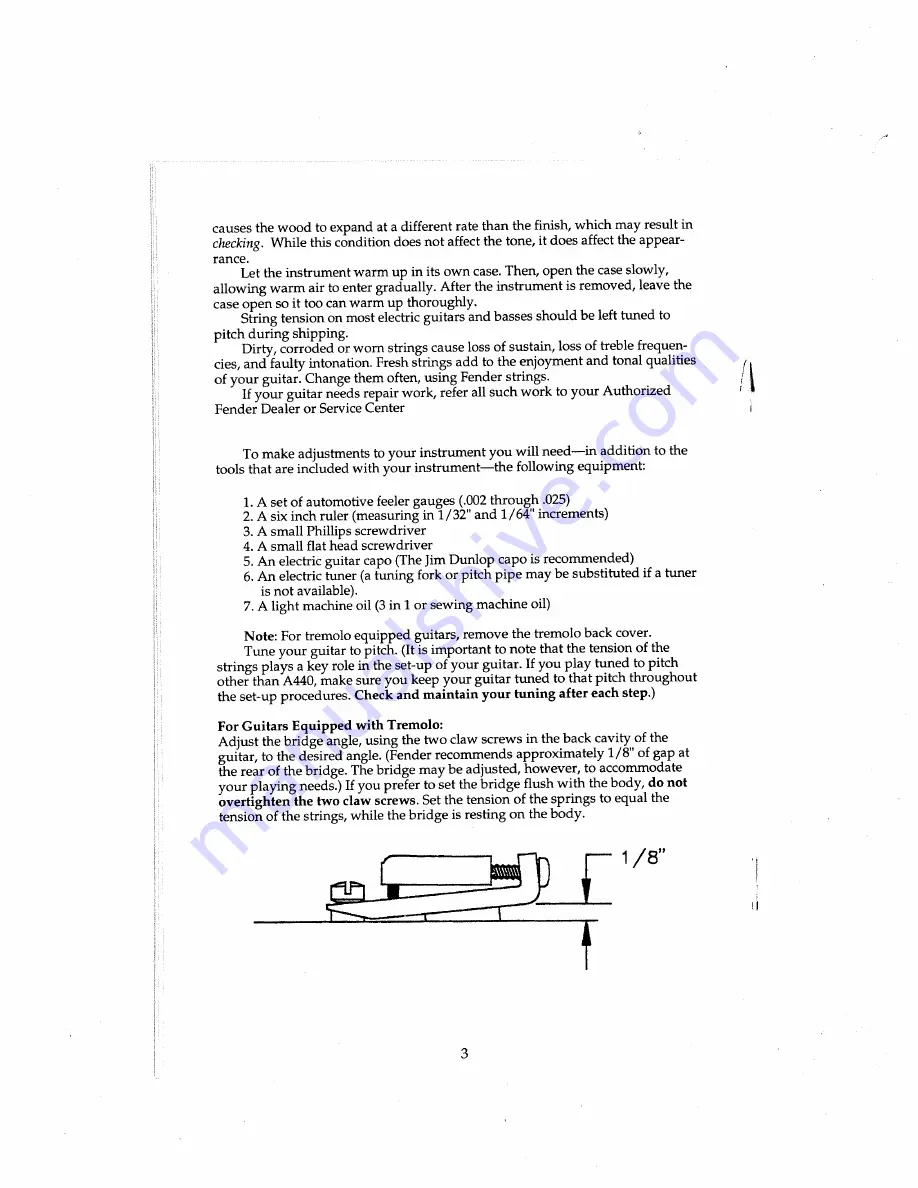 Fender SQUIER BULLET Owner'S Manual Download Page 6